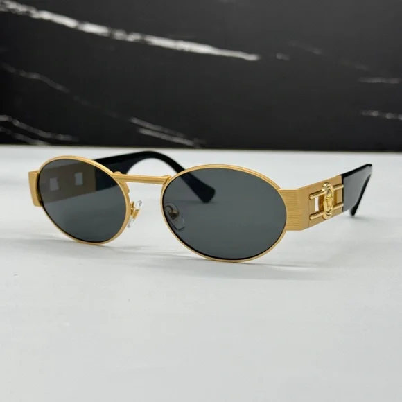 NEW MOD 2264 1002/87 VERSACE UNISEX SUNGLASSES VE2264 100287 GOLD VE2264 1002/87